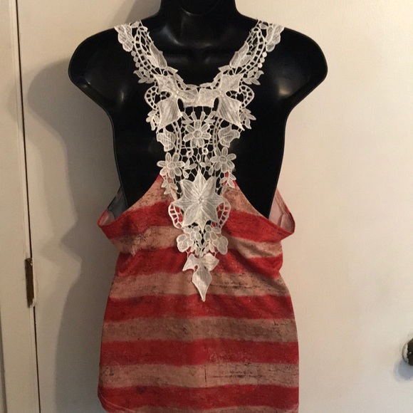Patriotic lace tank - Picture 2 of 2